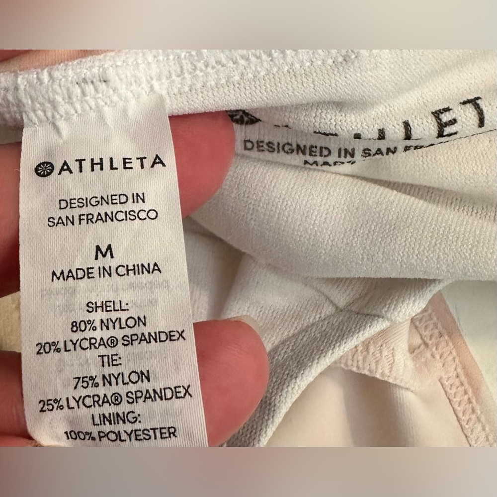 ATHLETA South Beach Kata Shorts Quartz Pink White UPF 50+ Sun Protection Pockets - Picture 6 of 9
